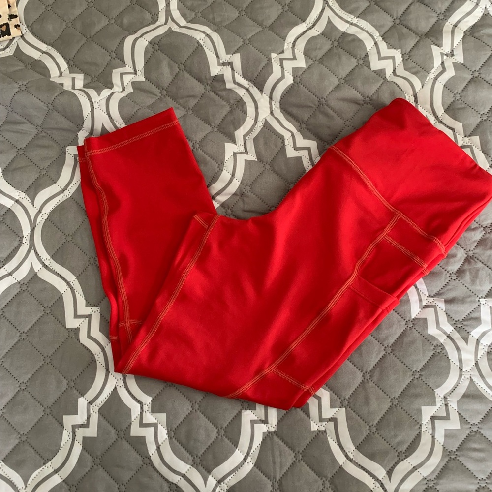 Red Pocket Legging